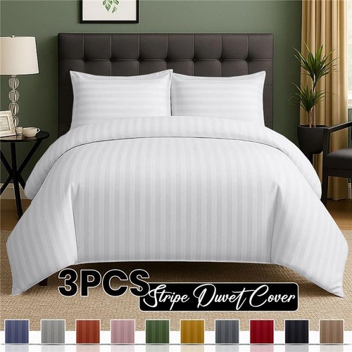100 egyptian stripe duvet - 100%,