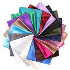 Satin solid silk scarf - satin,