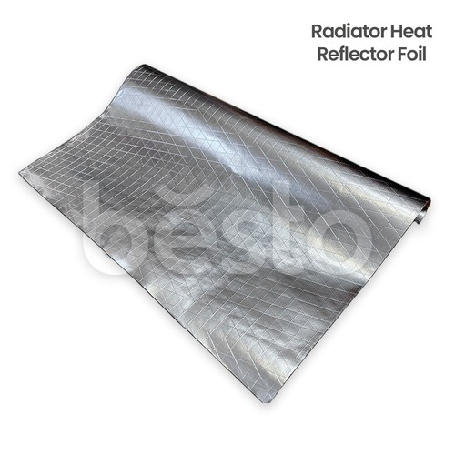 Radiator heat reflector - radiator, back