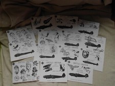 BATTLE of BRITAIN 50th ANNIVERSARY SET POSTCARDS by TROT AIR