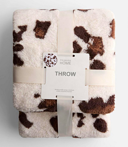 Primark home brown white cow - primark,