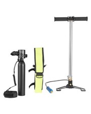 VEVOR 0.5L Scuba Tank 98.43ft Diving Depth Refillable Snorkel Air Tank with Pump