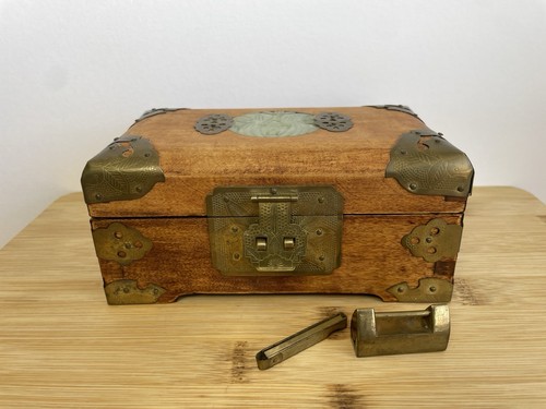 Vintage chinese wood brass - vintage,