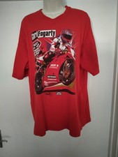 Mens Fruit Of The Loom Carl Fogarty  Red T Shirt. Size XL Good Condition