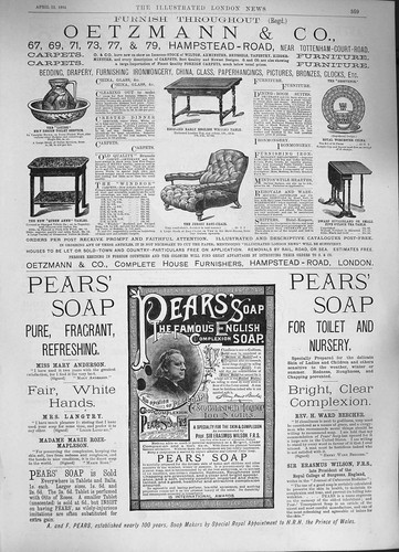 Old antique print 1884 - old,