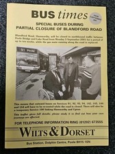 Wilts & Dorset Bus Timetable