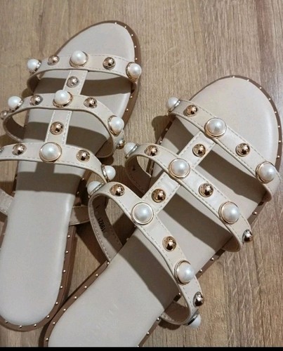 Gold cream pearl - cream, jewelled