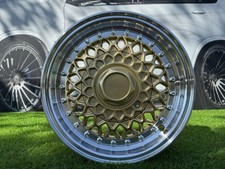 4X R13 Inch 8X100/108 Bronze+Polished Lip RS II Style Wheels:Fits For Citroen