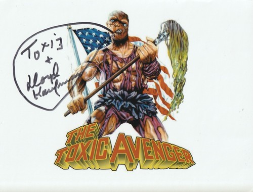 Lloyd kaufman hand signed 8x6 - kaufman,