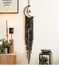 Large New Macrame Boho Black