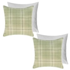 OHS Woven Check Cushion Covers