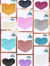 Cute love heart fluffy rug - love,