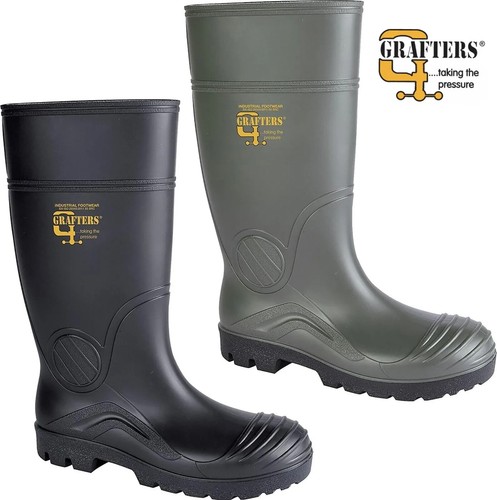 Grafters wellington steel toe - wellington,