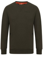 Superdry M2000063A Z6V Men Urban Athletic Crew Sweatshirt Jumper RoundNeck Olive