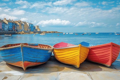 Seaside seascape canvas - seaside,