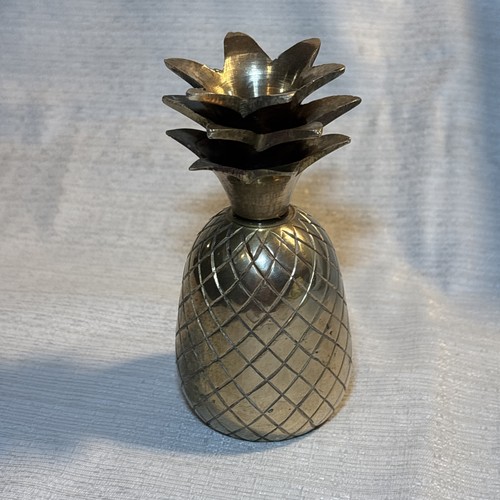 Vintage mcm brass pineapple - vintage,