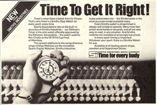 1979 Advert for Smiths Sports STOP WATCH for Referees etc. Original Print Ad