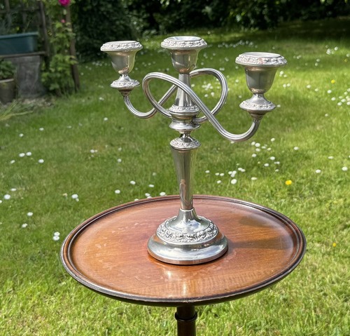 Vintage arm silver plated - vintage, 3-arm