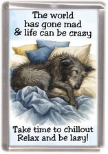 Deerhound Dog Fridge Magnet by