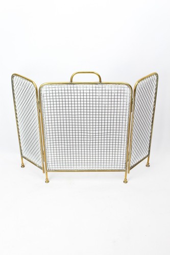 Victorian folding brass - folding, fire