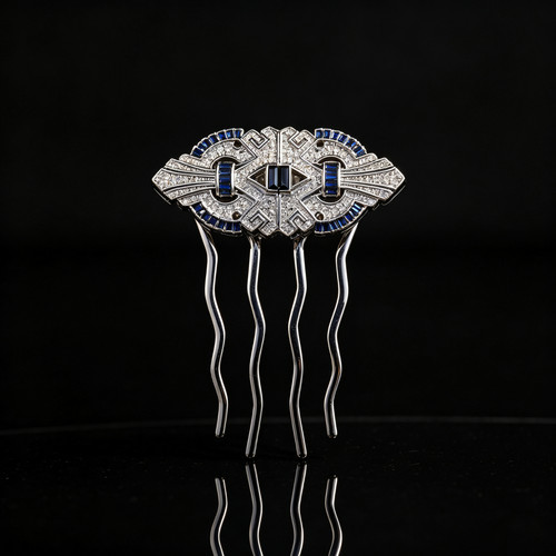 Art deco hair comb - deco,