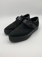 ASH platform Creeper sole Shoes loafers 39 6 VGC animal print suede leather