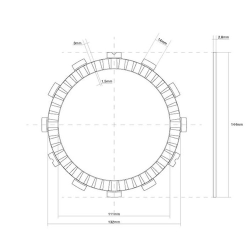 Single clutch disc - clutch, crankset