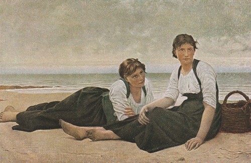Old postcard 3523 artist - old,