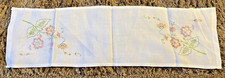 Beautiful Vintage Hand Embroidered Table / Dresser Runner - Lovely Colours