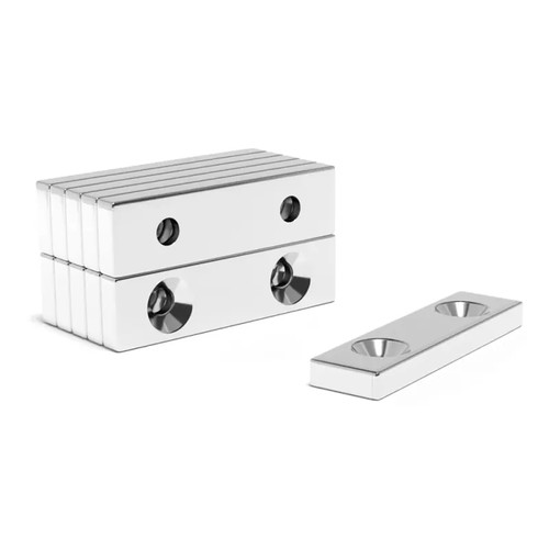 Countersunk neodymium block - neodymium,