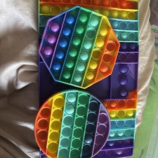 Giant Rainbow Pop-It Game Board plus 2 others 