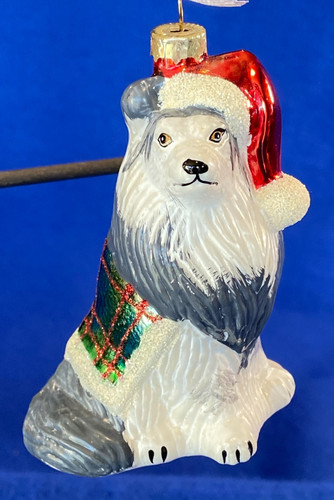 Collie dog shaped bauble - shaped,