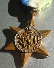 Original BRITISH - WW2 ATLANTIC STAR FULL SIZE MEDAL