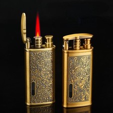 Gold red flame - gold, metal