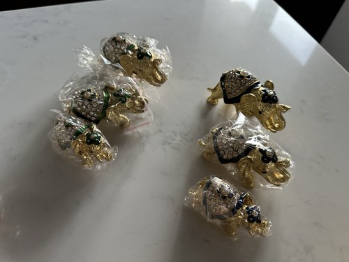 Golden ornaments elephants - ornaments, owl
