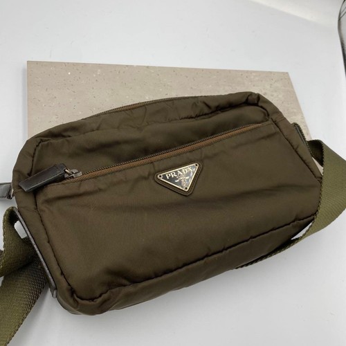 Prada nylon shoulder - shoulder, khaki