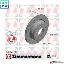 2x BRAKE DISC 150.3437.52 FOR