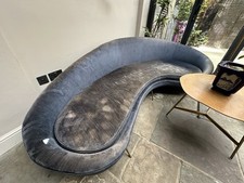 Comma Sofa - Designer Replica With Brass Legs