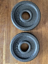 OPTI Like PROIRON CAST IRON Weight Plates 2 X 0.5kg for  1" dumbbell barbell 