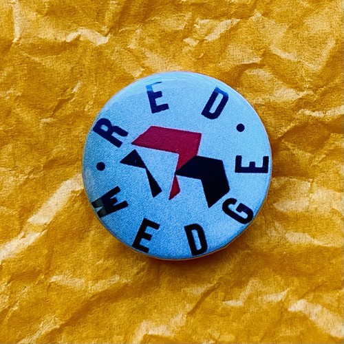 Red wedge repro 25mm - repro, badge