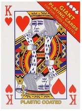 Giant playing cards 17 cm x 12