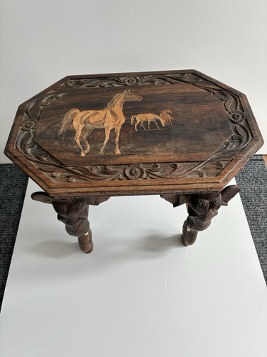 Antique small wooden table - antique,