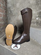 Polo Riding Zipper Brown Boot