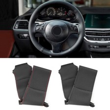 Leather steering wheel trim - leather,