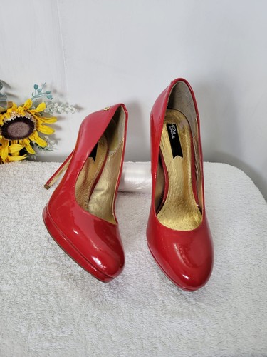 Blink red patent leather high - patent,