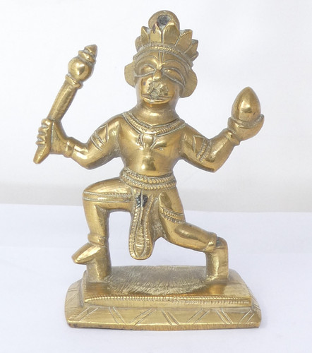 Brass hanuman figure hindu - figure,