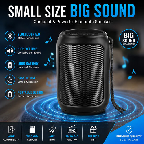 Bluetooth speaker portable - a3,