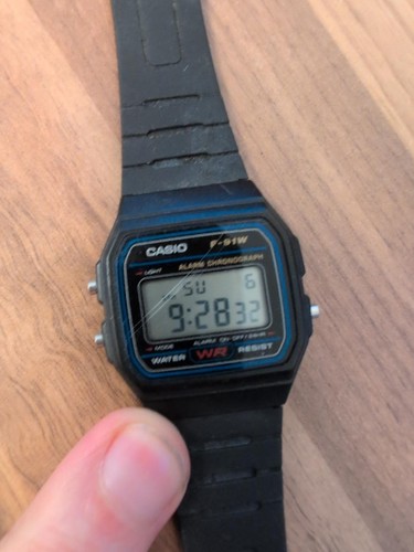 Casio 91w vintage digital - vintage,
