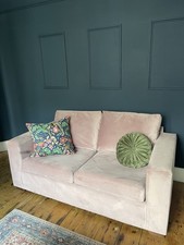 Sofa Bed Blush Velvet 2 Seater