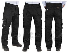 Men's Quality Tuff-Stuff Workwear Kneepad Work Trousers/Combat 30-48 Leg 30,32.